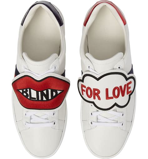 gucci blind for love shoes|gucci ace loved shoes.